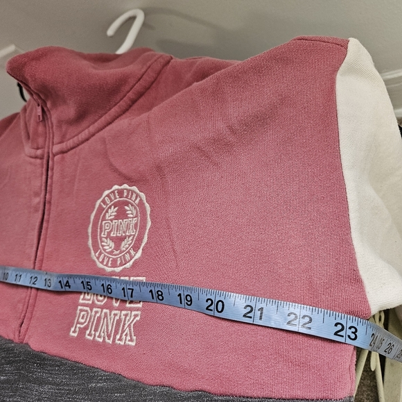 Pink Victoria's Secret Half-zip Mock-neeck Sweatshirt - Picture 6 of 10